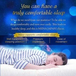 MIINA Japanese Floor Mattress, Japanese Futon Mattress, Mattress Topper, Memory Foam Futon, Guest Mattress, Thicken Sleeping Pad, Foldable (White, Twin) -Songmics Furniture Shop 519oi4XvfkL