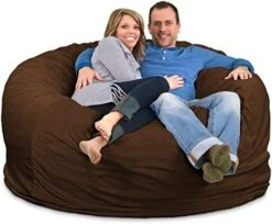 ULTIMATE SACK 6000 (6 Ft.) Bean Bag Chair: Giant Foam-Filled Furniture - Machine Washable Covers, Durable Inner Liner, 100% Virgin Foam. Comfy Bean Bag Chair. (Charcoal, Fur) 21 ULTIMATE SACK 6000 (6 Ft.) Bean Bag Chair: Giant Foam-Filled Furniture - Machine Washable Covers, Durable Inner Liner, 100% Virgin Foam. Comfy Bean Bag Chair. (Charcoal, Fur) -Songmics Furniture Shop 51A0O0XZSHL. AC