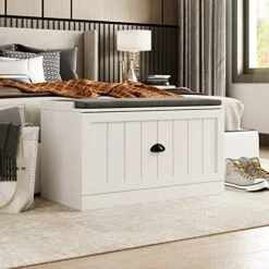 AIEGLE Entryway Hall Tree Set With Shoe Bench & Wall Mounted Coat Rack, 3-in-1 Entryway Storage Bench With Drawer & Cushion, Hall Tree Coat Rack With 4 Hooks For Hallway Hanging, White