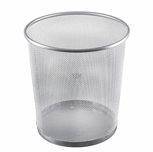 YBM Home Mesh Wastebasket Trash Can For Home And Office Workspace, Metal Office Trash Can Round-Shaped, 4.75 Gallon, 2484 13 YBM Home Mesh Wastebasket Trash Can For Home And Office Workspace, Metal Office Trash Can Round-Shaped, 4.75 Gallon, 2484 - Image 13