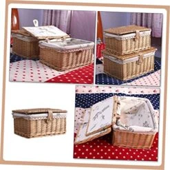 STOBAZA Magazine Basket Cosmetic Storage Box Magazine Storage Box Decoration Storage Containers Closet Organizer Magazine Organizer Woven Desktop Basket Woven Storage Bin Wicker -Songmics Furniture Shop 51AqfCnQWjL
