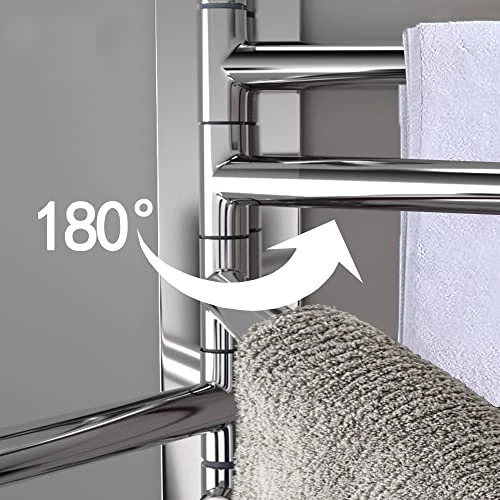 Swivel Towel Rack For Bathroom OHIYO 14inch 4 Arm Swing Out Towel Rack Wall Mounted SUS304 Stainless Steel Space Saving Swing Arm Towel Rack Towel Holder For Bathroom 5 Swivel Towel Rack For Bathroom OHIYO 14inch 4 Arm Swing Out Towel Rack Wall Mounted SUS304 Stainless Steel Space Saving Swing Arm Towel Rack Towel Holder For Bathroom - Image 5