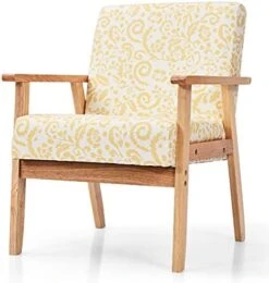 POWERSTONE Modern Upholstered Loveseat, Fabric Loveseat Sofa Couch Wooden 2-Seat Armchair For Home And Office (Yellow, Loveseat) -Songmics Furniture Shop 51B6y52ha4L. AC