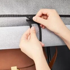 SONGMICS Portable Closet, Clothes Storage Organizer With 6 Shelves, 1 Clothes Hanging Rail, Non-Woven Fabric Closet, Metal Frame, Herringbone Pattern, 34.6 X 17.7 X 66.1 Inches, Grey URYG084G22 -Songmics Furniture Shop 51BXlXCOkeL