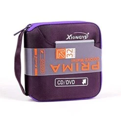 Unknown New 32 Disc CD DVD Portable Wallet Storage Organizer Holder Case Bag Album Box - Purple