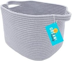 OrganiHaus Woven Basket For Storage | Basket For Shelves | Toy Basket | Throw Blanket Basket For Living Room | Cotton Rope Basket For Storage | Decorative Baby Basket For Towels | Rainbow Basket 14x9 16 OrganiHaus Woven Basket For Storage | Basket For Shelves | Toy Basket | Throw Blanket Basket For Living Room | Cotton Rope Basket For Storage | Decorative Baby Basket For Towels | Rainbow Basket 14x9 -Songmics Furniture Shop 51Bseu4abdL. AC