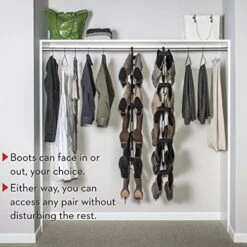 Boot Butler Boot Rack – As Seen On Rachael Ray – Clean Up Your Closet Floor With Hanging Boot Storage – Easy To Assemble & Built To Last – 5-Pair Boot Hanger Boot Organizer & Boot Shaper/Tree 7 Boot Butler Boot Rack – As Seen On Rachael Ray – Clean Up Your Closet Floor With Hanging Boot Storage – Easy To Assemble & Built To Last – 5-Pair Boot Hanger Boot Organizer & Boot Shaper/Tree -Songmics Furniture Shop 51Bz20C7ZhL