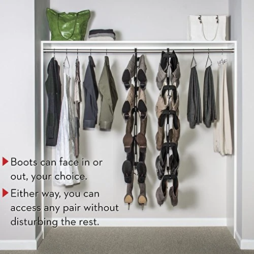 Boot Butler Boot Rack – As Seen On Rachael Ray – Clean Up Your Closet Floor With Hanging Boot Storage – Easy To Assemble & Built To Last – 5-Pair Boot Hanger Boot Organizer & Boot Shaper/Tree 3 Boot Butler Boot Rack – As Seen On Rachael Ray – Clean Up Your Closet Floor With Hanging Boot Storage – Easy To Assemble & Built To Last – 5-Pair Boot Hanger Boot Organizer & Boot Shaper/Tree - Image 3