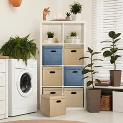 XYXYLY 2 Pack Foldable Cubes Storage Bins With Lids 12.6 * 12.6 * 12.6" Collapsible Fabric Cubbies Storage Baskets For Shelf Closet Organizer Home Bedroom Office Nursery 14 XYXYLY 2 Pack Foldable Cubes Storage Bins With Lids 12.6 * 12.6 * 12.6" Collapsible Fabric Cubbies Storage Baskets For Shelf Closet Organizer Home Bedroom Office Nursery -Songmics Furniture Shop 51C7TucGbdL