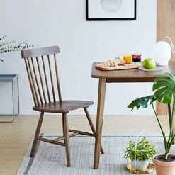 Livinia 3-Piece Dining Room Table Set, Canberra 28.3" Table (Walnut) Toto Chair (Walnut) Set -Songmics Furniture Shop 51CCJPRHZqL