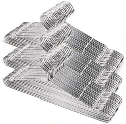 Tosnail 50 Pack Stainless Steel Strong Wire Metal Hangers Heavy Duty Clothes Hangers - 16.5"/42cm -Songmics Furniture Shop 51CUJFlDkL. AC
