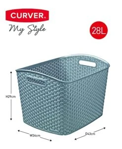 CURVER My Style Grey 2 X 28 Litre - X-Large -Songmics Furniture Shop 51CkKXBD3GS
