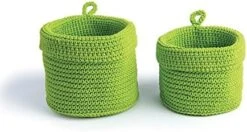 Excelsa Crochet Basket, Orange, 12/14 Cm, 2-Piece -Songmics Furniture Shop 51CxUCSpAZL. AC