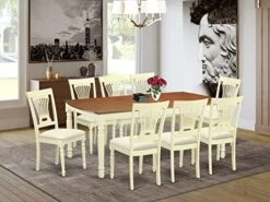 East West Furniture DOPL7-BCH-W Dining Set, 7 Pieces 24 East West Furniture DOPL7-BCH-W Dining Set, 7 Pieces -Songmics Furniture Shop 51D6yYj136L. AC