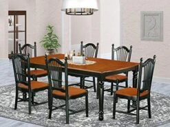 East West Furniture DOVE7-LWH-W Dining Set -Songmics Furniture Shop 51DMvUuqvAL. AC