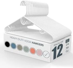 Neaties Heavy Duty Plastic Hangers Bulk Strap Hooks (12 To 72 Pack Available Or Hangers 36 Pack) Strong Clothes Hangers Bulk | Coat Hangers Plastic, Hangers Heavy Duty, Plastic Hanger (White 36 Pack) 23 Neaties Heavy Duty Plastic Hangers Bulk Strap Hooks (12 To 72 Pack Available Or Hangers 36 Pack) Strong Clothes Hangers Bulk | Coat Hangers Plastic, Hangers Heavy Duty, Plastic Hanger (White 36 Pack) -Songmics Furniture Shop 51DjxWDjrPL. AC