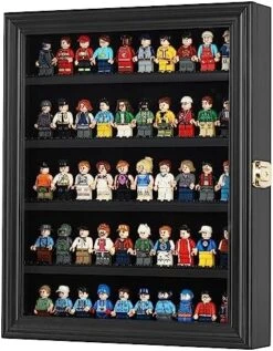 Minifigures Dimensions Display Case Thimble Wall Cabinet LG-CN30 (Black) -Songmics Furniture Shop 51DowiJieQL. AC