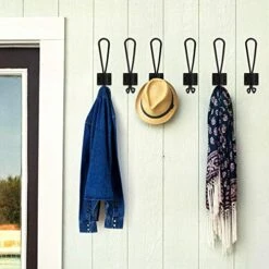 YIHATA Coat Hooks Wall Hooks, Heavy Duty Wall Mounted Black Coat Hooks With Double Prong Hooks, Hanging Hooks For Mudroom Hooks, Backpack Hooks, Hat Hook (14 Pack-A) 9 YIHATA Coat Hooks Wall Hooks, Heavy Duty Wall Mounted Black Coat Hooks With Double Prong Hooks, Hanging Hooks For Mudroom Hooks, Backpack Hooks, Hat Hook (14 Pack-A) -Songmics Furniture Shop 51DtnMjsydL