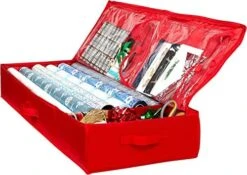 Wrapping Paper Storage Container – Fits Up To 27 Rolls 1 3/8” Diam. - Underbed Gift Wrap Organizer Bags, Wrapping Paper Rolls, Ribbon, And Bows - Under Bed- Durable Material 600D - Up To 40" Rolls -Songmics Furniture Shop 51Ea6kDVUzL. AC
