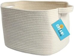 OrganiHaus Woven Basket For Storage | Basket For Shelves | Toy Basket | Throw Blanket Basket For Living Room | Cotton Rope Basket For Storage | Decorative Baby Basket For Towels | Rainbow Basket 14x9 17 OrganiHaus Woven Basket For Storage | Basket For Shelves | Toy Basket | Throw Blanket Basket For Living Room | Cotton Rope Basket For Storage | Decorative Baby Basket For Towels | Rainbow Basket 14x9 -Songmics Furniture Shop 51Eq00FWVBL. AC