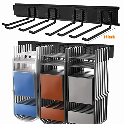 TORACK Tool Storage Rack, Heavy Duty Steel Garage Wall Mount Garden Tool Organizer For Ladders, Chairs, Shovels, Broom, Power Tools (8-Pack 5.7"-11" Mixed Hooks, Up To 800 Lbs) 4 TORACK Tool Storage Rack, Heavy Duty Steel Garage Wall Mount Garden Tool Organizer For Ladders, Chairs, Shovels, Broom, Power Tools (8-Pack 5.7"-11" Mixed Hooks, Up To 800 Lbs) - Image 4