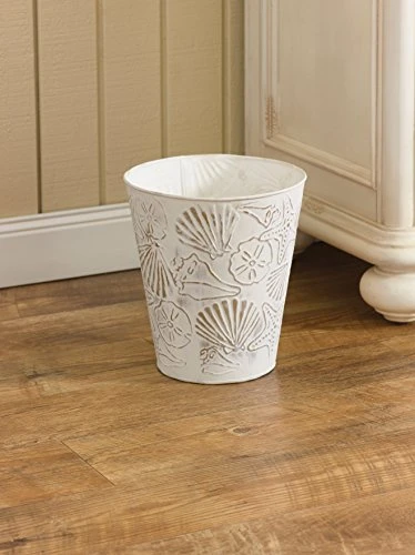 Park Designs Shells Waste Basket 2 Park Designs Shells Waste Basket - Image 2