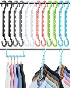AMKUFO Closet-Organizers-and-Storage - 18 Pack-Hangers-Space-Saving-for-Clothes-Closet-Organizer-System, Dorm-Room-Essentials-for-College-Students-Girls, Hanger-Organizer For Apartment Wardrobe -Songmics Furniture Shop 51F76REv4cL. AC