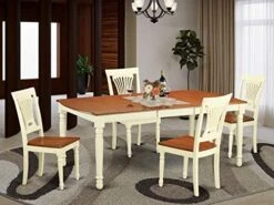 East West Furniture DOPL7-BCH-W Dining Set, 7 Pieces 19 East West Furniture DOPL7-BCH-W Dining Set, 7 Pieces -Songmics Furniture Shop 51GFNNs0PfL. AC