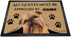 BAGEYOU All Guests Must Be Approved Doormat With My Love Dog Cat Welcome Floor Mat Custom Name 27.5" X 17.7" -Songmics Furniture Shop 51GHzdkn8AL. AC