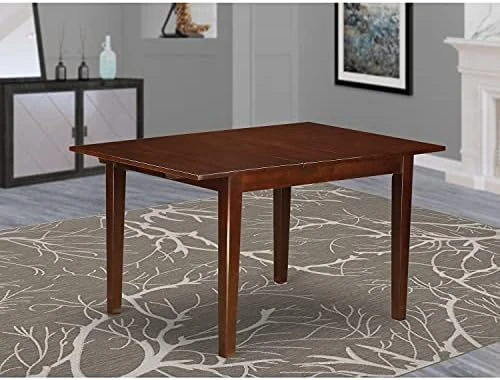 East West Furniture Modern Kitchen NFT-MAH-T Dinning Room Table Rectangular Tabletop And 53.5x31.5x29-Mahogany Finish & DUC-MAH-LC Dudley Kitchen Dining Chairs, Set Of 2, Mahogany 12 East West Furniture Modern Kitchen NFT-MAH-T Dinning Room Table Rectangular Tabletop And 53.5x31.5x29-Mahogany Finish & DUC-MAH-LC Dudley Kitchen Dining Chairs, Set Of 2, Mahogany - Image 12
