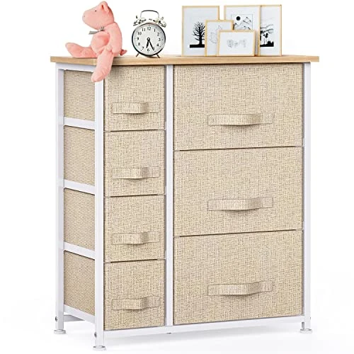 Pipishell 7 Drawer Fabric Dresser Storage Tower, Dresser Chest With Wood Top And Easy Pull Handle, Organizer Unit For Closets, Bedroom, Nursery Room, Office 1 Pipishell 7 Drawer Fabric Dresser Storage Tower, Dresser Chest With Wood Top And Easy Pull Handle, Organizer Unit For Closets, Bedroom, Nursery Room, Office