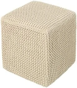 Christopher Knight Home Scott Knitted Foot Stool, Light Gray -Songmics Furniture Shop 51GkiCztWAL. AC