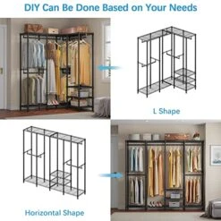 VIPEK V40 Wire Garment Rack Heavy Duty Clothes Rack For Hanging Clothes, Multi-Functional Bedroom Clothing Rack Freestanding Closet Wardrobe Rack, 76 Inch L X 15.7 Inch W X 75.6 Inch H, Max Load 900lbs, Black 11 VIPEK V40 Wire Garment Rack Heavy Duty Clothes Rack For Hanging Clothes, Multi-Functional Bedroom Clothing Rack Freestanding Closet Wardrobe Rack, 76 Inch L X 15.7 Inch W X 75.6 Inch H, Max Load 900lbs, Black -Songmics Furniture Shop 51GqvkMNOZL