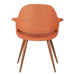 Armen Living Phoebe Dining Chair In Orange Fabric And Walnut Wood Finish 9 Armen Living Phoebe Dining Chair In Orange Fabric And Walnut Wood Finish -Songmics Furniture Shop 51GzC52FFXL