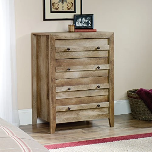 Sauder Dakota Pass 4-Drawer Chest, Craftsman Oak Finish 2 Sauder Dakota Pass 4-Drawer Chest, Craftsman Oak Finish - Image 2