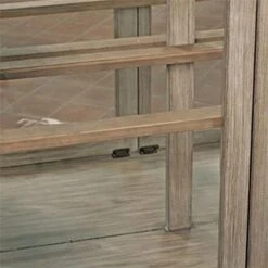 BOWERY HILL Contemporary 5 Shelf Curio Cabinet In Natural 8 BOWERY HILL Contemporary 5 Shelf Curio Cabinet In Natural -Songmics Furniture Shop 51HNjELjtSL