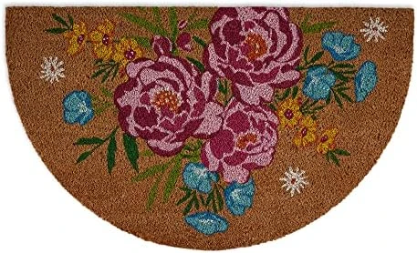DII Floral Design Collection Natural Coir Doormat, 17x29, Bright Blossom 6 DII Floral Design Collection Natural Coir Doormat, 17x29, Bright Blossom - Image 6