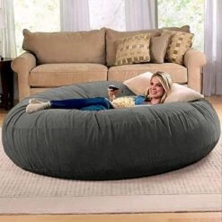 Jaxx 6 Foot Cocoon - Large Bean Bag Chair For Adults, Charcoal -Songmics Furniture Shop 51HgZfQUqL. AC