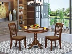 East West Furniture HLDA5-BMK-W 5PC Round 42 Inch Table And 4 Vertical Slatted Chairs -Songmics Furniture Shop 51HwsaCIppL. AC