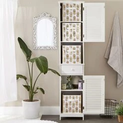 DII Non Woven Polyester Storage Bin, Metallic Pineapple, White & Gold, Small Set Of 4 -Songmics Furniture Shop 51IAp16pBtL