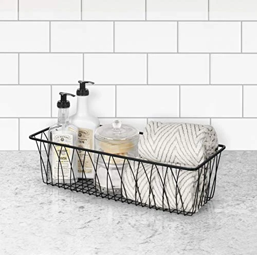 Spectrum Diversified Twist Tray Home Basket, Large Black 3 Spectrum Diversified Twist Tray Home Basket, Large Black - Image 3