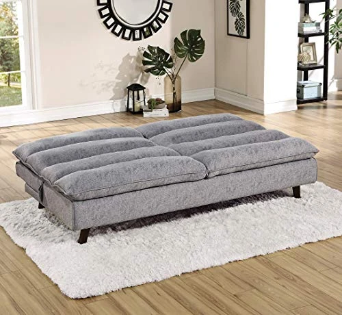 Lexicon Metz Futon Sofa Sleeper Bed, Gray 5 Lexicon Metz Futon Sofa Sleeper Bed, Gray - Image 5