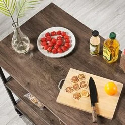 Yaheetech Kitchen Island On Wheels, 47.5" Rolling Kitchen Cart With Large Workstation, Utility Trolley Cart Coffee Bar Cart With Lockable Casters, Easy To Assemble, 24" Depth, Taupe Wood 10 Yaheetech Kitchen Island On Wheels, 47.5" Rolling Kitchen Cart With Large Workstation, Utility Trolley Cart Coffee Bar Cart With Lockable Casters, Easy To Assemble, 24" Depth, Taupe Wood -Songmics Furniture Shop 51IauzPsjxL