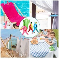 8 Pieces Beach Towel Clips Beach Chair Clips Towels Portable Parrot Flamingo Cactus Swallow Beach Towel Holder For Towels Cruise Pool Holiday Outdoor Clothes Pins (Multicolor,Multi Style) 16 8 Pieces Beach Towel Clips Beach Chair Clips Towels Portable Parrot Flamingo Cactus Swallow Beach Towel Holder For Towels Cruise Pool Holiday Outdoor Clothes Pins (Multicolor,Multi Style) -Songmics Furniture Shop 51IhHWNyoFL