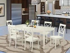 East West Furniture DOBO7-LWH-W, 7 Pieces 21 East West Furniture DOBO7-LWH-W, 7 Pieces -Songmics Furniture Shop 51Ivx0YUNL. AC