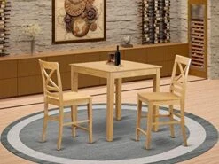 East West Furniture PBQU5-BLK-W Kitchen Set, Black/Cherry -Songmics Furniture Shop 51J1oufCKxL. AC