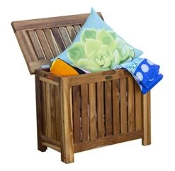 DecoTeak Solid Bench, Brown -Songmics Furniture Shop 51J9iJnUudL