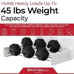 Bartnelli Wall Mounted Clothes Drying Rack For Laundry | Collapsible Clothing Racks For Indoor And Outdoor Use | Patented Foldable Design For Space-Saving Efficiency (28” White) -Songmics Furniture Shop 51JKKbIBm3L