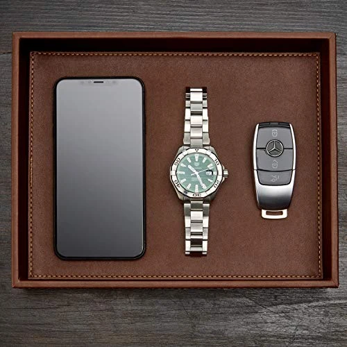 GALLAWAY LEATHER Valet Tray For Men - Nightstand Organizer EDC Tray For Wallet And Keys - Dresser Leather Catchall Dump Key Tray - Bedside Table Tray Organizer Key Bowl For Entryway Table, Dark Brown 2 GALLAWAY LEATHER Valet Tray For Men - Nightstand Organizer EDC Tray For Wallet And Keys - Dresser Leather Catchall Dump Key Tray - Bedside Table Tray Organizer Key Bowl For Entryway Table, Dark Brown - Image 2