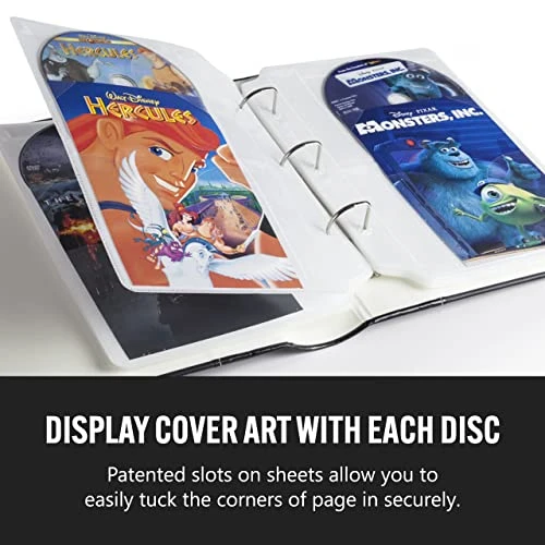 Bellagio-Italia Black DVD Storage Binder Set, 6-Pack - Stores Up To 288 DVDs, CDs, Or Blu-Rays - Stores DVD Cover Art - Acid-Free Sheets 2 Bellagio-Italia Black DVD Storage Binder Set, 6-Pack - Stores Up To 288 DVDs, CDs, Or Blu-Rays - Stores DVD Cover Art - Acid-Free Sheets - Image 2